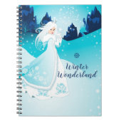 Sneeuwkoningin Winter Wonderland spiraaltijdschrif Notitieboek (Voorkant)
