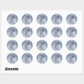 Sneeuwkoninginnen Ronde Sticker (Vel)