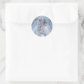 Sneeuwkoninginnen Ronde Sticker (Tas)