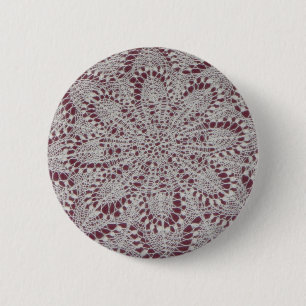 Sneeuwkoninginnenknop zonder tekst ronde button 5,7 cm