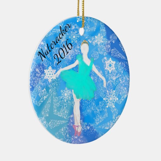 Sneeuwkoninginnenversiering Keramisch Ornament (Rechts)