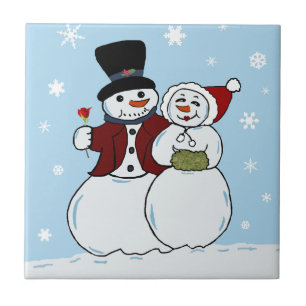 Sneeuwkoppel Tegeltje