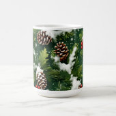 Sneeuwkorstjes en Holly Feestelijke Cup Koffiemok (Center)