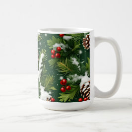 Sneeuwkorstjes en Holly Feestelijke Cup Koffiemok