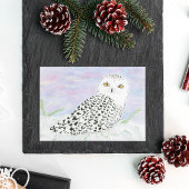 Sneeuwkraan in winterzonnescherm briefkaart