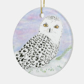 Sneeuwkraan in winterzonnescherm keramisch ornament (Links)