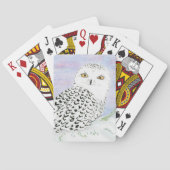 Sneeuwkraan in winterzonnescherm pokerkaarten (Achterkant)