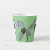 Sneeuwkraps. Green Latte Mok (Voorkant)