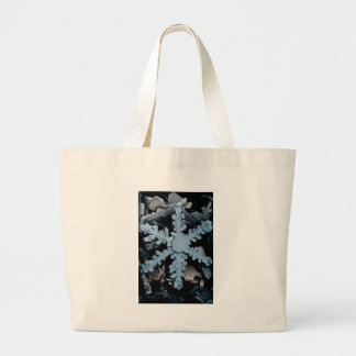 sneeuwkristal 2 grote tote bag