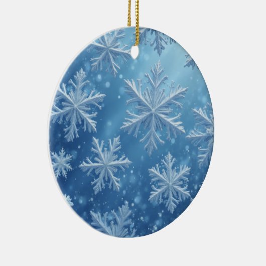 Sneeuwkristallen Keramisch Ornament (Rechts)