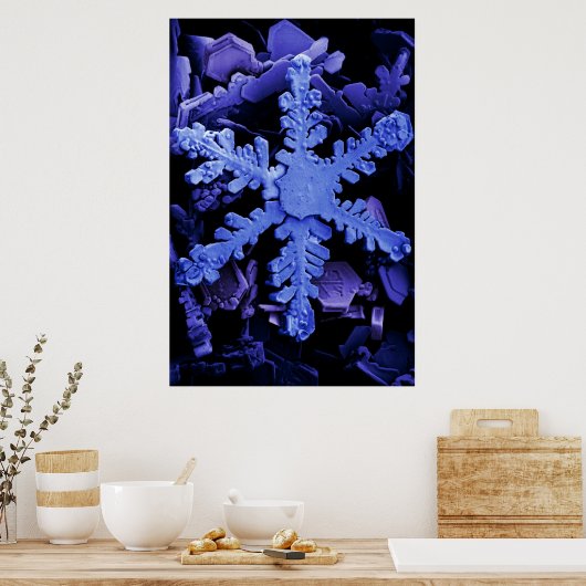 Sneeuwkristallen Poster (Keuken)