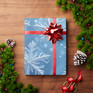 Sneeuwkristallen Verpakkingspapier Cadeaupapier