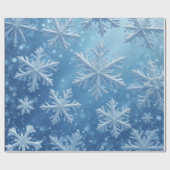 Sneeuwkristallen Verpakkingspapier Cadeaupapier (Vlak)