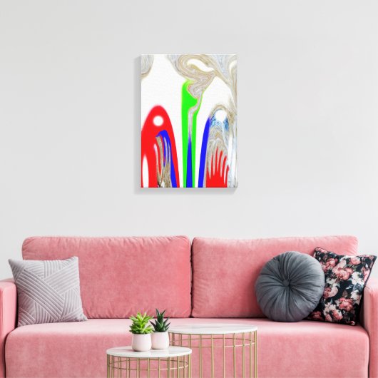 sneeuwkunst canvas afdruk (Insitu (Woonkamer))