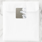 sneeuwkust vierkante sticker (Tas)