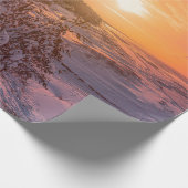 Sneeuwkust zee cadeaupapier (Hoek)