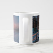 Sneeuwkust zee grote koffiekop (Achterkant)