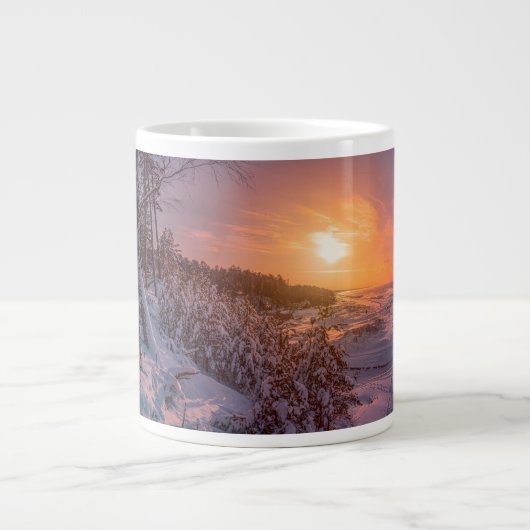 Sneeuwkust zee grote koffiekop (Voorkant)
