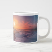 Sneeuwkust zee grote koffiekop (Rechts)