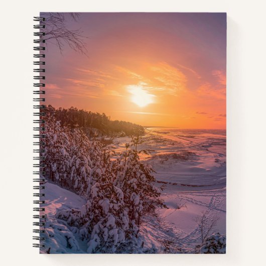 Sneeuwkust zee notitieboek (Voorkant)