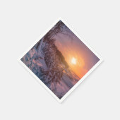 Sneeuwkust zee servet (Hoek)