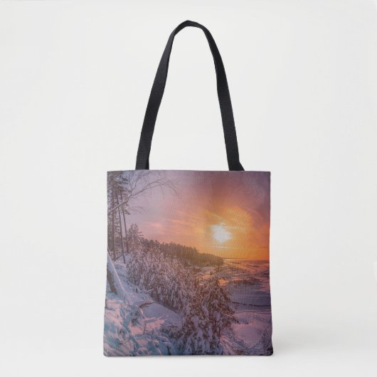 Sneeuwkust zee tote bag (Voorkant)