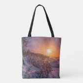 Sneeuwkust zee tote bag (Achterkant)
