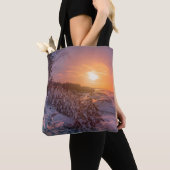 Sneeuwkust zee tote bag (Dichtbij)
