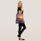 Sneeuwkust zee tote bag (Op model)