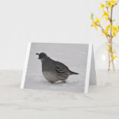 sneeuwkwartel kaart (Gele Bloem)