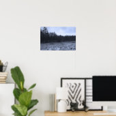 Sneeuwlaag op het veen poster (Thuiskantoor)