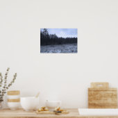 Sneeuwlaag op het veen poster (Keuken)
