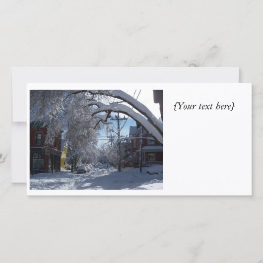 Sneeuwlaan fotokaart (Voorkant)