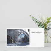 Sneeuwlaan fotokaart (Staand voorkant)