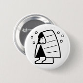 Sneeuwland Ronde Button 5,7 Cm (Voorkant /achterkant)