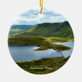 Sneeuwland Wales. Keramisch Ornament