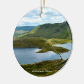 Sneeuwland Wales. Keramisch Ornament (Links)