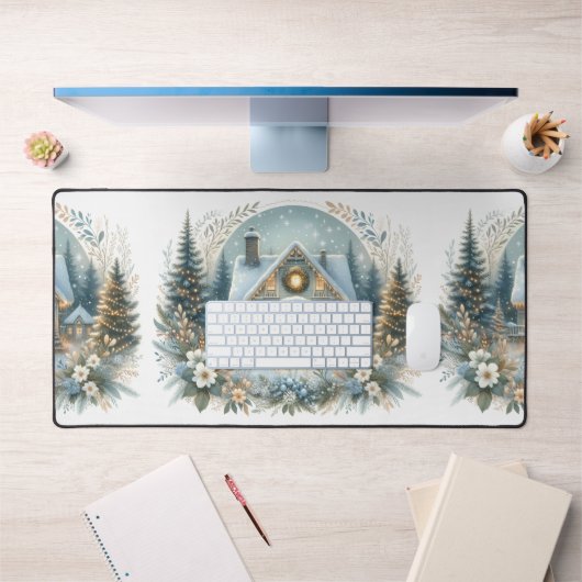 Sneeuwlandhuis Gloeiende Scene Bureaumat (Kantoor 1)