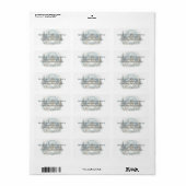 Sneeuwlandhuis Gloeiende Scene Etiket (Full Sheet)