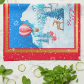 Sneeuwlandschap aanpassen theedoek (Gevouwen)