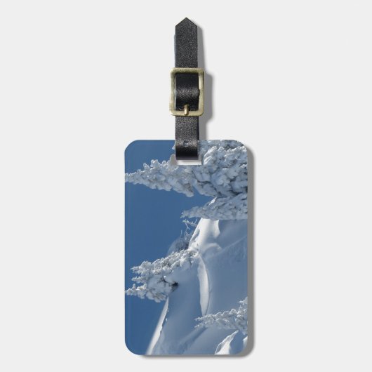 Sneeuwlandschap Bagagelabel (Voorkant verticaal)