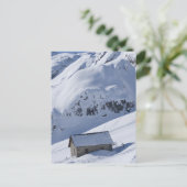 sneeuwlandschap briefkaart (Staand voorkant)