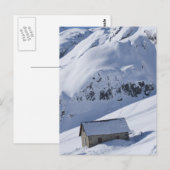 sneeuwlandschap briefkaart (Voorkant / Achterkant)