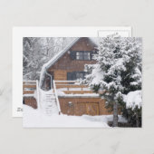 sneeuwlandschap briefkaart (Voorkant / Achterkant)