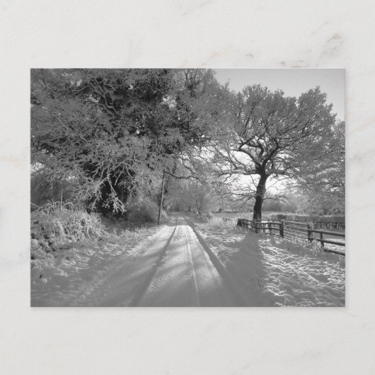 Sneeuwlandschap: Cheshire Briefkaart (Voorkant)