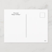 Sneeuwlandschap. Een seizoensgebonden Briefkaart. Feestdagenkaart (Achterkant)