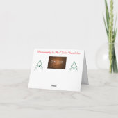 Sneeuwlandschap. Een vakantie seizoen Wenskaart Kaart (Achterkant)