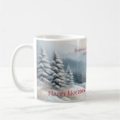 Sneeuwlandschap in de winter mok (Links)