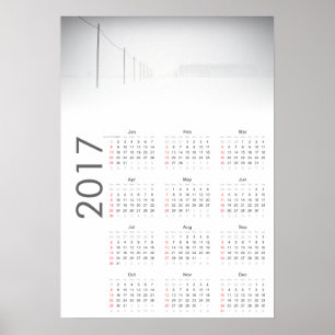 Sneeuwlandschap Kalender 2017 Poster