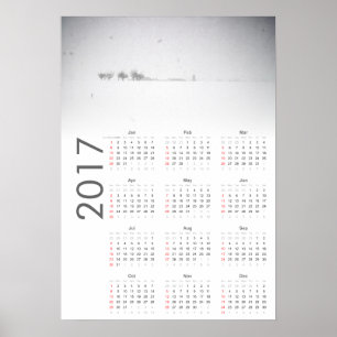 Sneeuwlandschap Kalender 2017 Poster